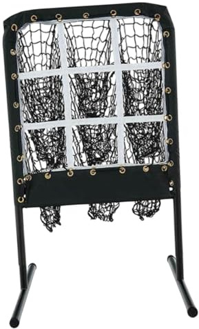 harayaa Baseball Net with Target Pockets Pitcher Training Net Pitching Net for Indoor Outdoor Backyard