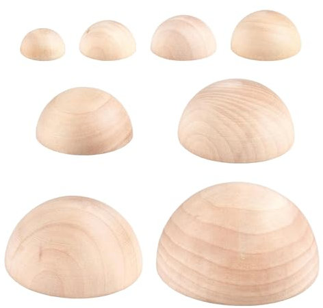 YEWCEP 8Pcs 8 Größen Töpferwerkzeug Set, Ton Werkzeug, Halbe Runde Töpfer Werkzeuge, Keramikplatten Druck Herstellung Topf Schüsseln und Platten, Geeignet für Lehmliebhaber