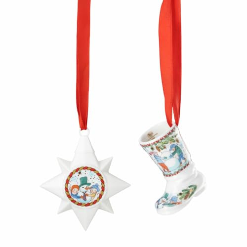 Hutschenreuther Weihnachten Sammelkollektion 2025 Set Ministern und Ministiefel Weihnachtsspiele / 6,5 cm / 5,2 xm