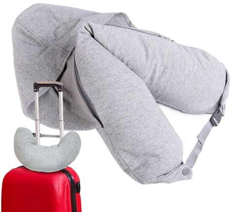 Oreiller Cervical en Avion | Coussin de rembourré avec vêtements – Sac de Rangement à remplir pour, Maison, Voiture, Avion, hôtel, Camping, Trajet