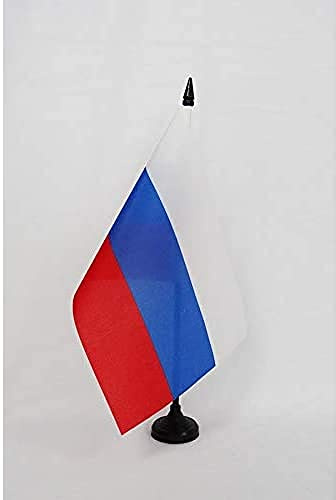 AZ FLAG - Tischflagge Russische Sozialistische Föderative Sowjetrepublik 1991-1993 - 21x14 cm - Rsfsr Russland Tischfahne 14 x 21 Cm - Flaggen