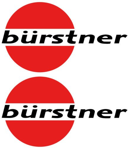 SUPERSTICKI 2 x bürstner 45cm x 25cm Aufkleber Sticker wohnmobil Camper Wohnwagen Caravan aus Hochleistungsfolie Aufkleber Autoaufkleber Tuningaufkleber von aus Hochleistungsfolie für alle glatt