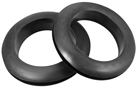 sourcing map 10 Stück Kabeldurchführung Gummi Drahtschutz Ölbeständig Gummistopfen Set Gummitüllen für Kabel Draht Elektroinstallation Kabelkanal Auto Boot 42mm Montagedurchmesser Schwarz