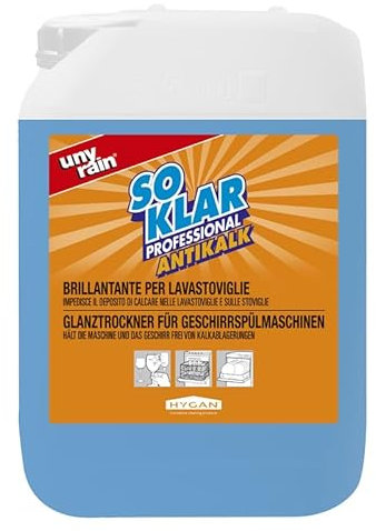 Hygan - Détartrant pour lave-vaisselle Unyrain - Empêche le calcaire de la machine, 10 l