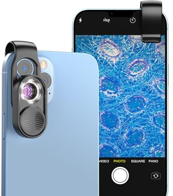 Microscopio Tascabile Digitale APEXEL per Smartphone, per Esplorare il Mondo Micro
