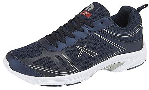 Dek herr träningsskor snörskor lätt Memory Foam löpning jogger fitness skor storlek, - blå - 9 UK