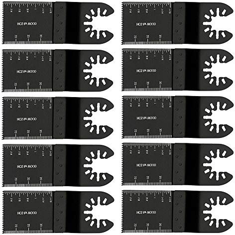 Juego de 10 hojas de sierra, multiherramienta, accesorios de oscilación para finas Milwaukee, Einhellbietern