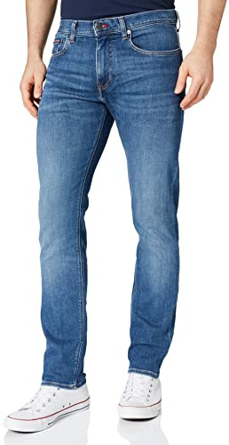 Tommy Hilfiger Slim Bleecker PSTR MW0MW21840 Jeans, Bleu (Jacob Indigo), 30W / 32L Homme