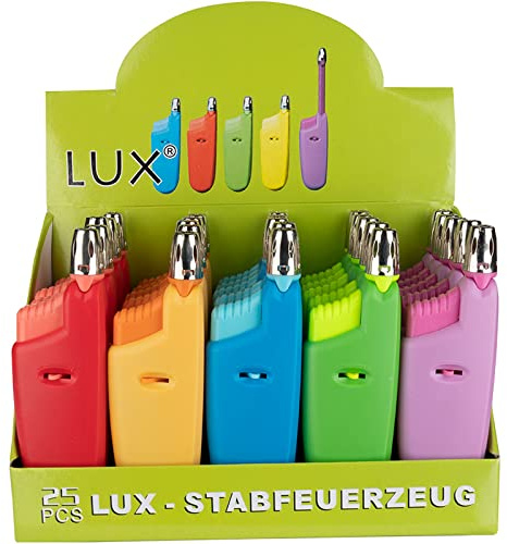 Accendigas corti Lux piezo ricaricabili e allungabili (25PZ) 70988