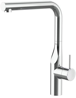 Roca A5A834DC00 Mezclador Cocina, Caño Recto, Glera, Cromo