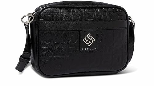 Replay Damen Handtasche Klein aus Kunstleder, Black 098 (Schwarz), Onesize