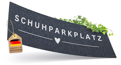 ElbFuchs Schuhparkplatz Fußmatte 100x35cm Grau I Waschbare & rutschfeste Indoor-Schuhmatte & Abtropfmatte I Ideal als Schuhunterlage & Schuhablage I Schmutzfangmatte für Flur & Eingang