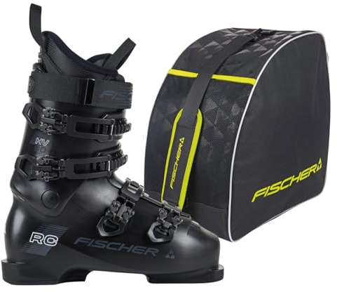 Fischer Skischuhe Skistiefel Alpinskischuhe Alpin-Skistiefel RC One 9.0 - Größe: MP29.5 EU45 1/3 - Farbe: rot - Flex 90 - Einsteiger bis Gute Skifahrer - inkl. Skischuhtasche Alpine Eco