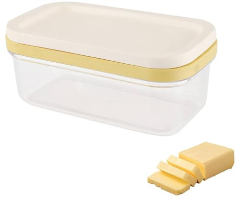 Butter Box, Cream Cheese Container Cheese Box Cheese Keeper with Lid and Butter Cutter Net Kitchen Tool for Home Kitchen