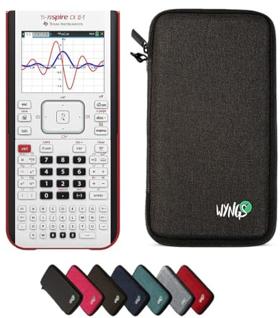 TI-Nspire CX II-T inkl. WYNGS Schutztasche Dunkelgrau - Grafikrechner - Basic Set