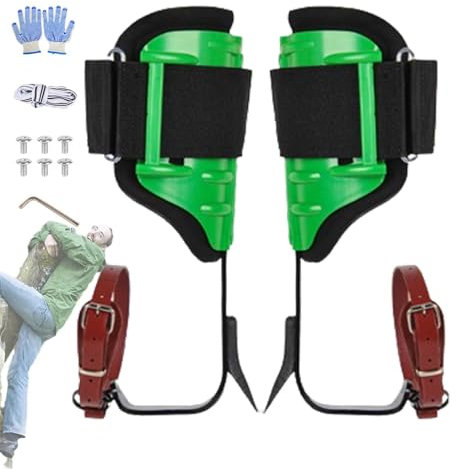 Kixolazr Baumklettern, Baumkletterstiefel, verstellbare Baumklettersporne, Baumkletterausrüstung zum Obstpflücken, zur Jagdbeobachtung, zum Überleben im Dschungel