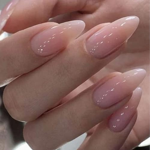 Kabwea 24 Stück Press On Nails Medium Almond,NäGel Zum Aufkleben, KüNstliche NäGel, Nail Tips, Fake Nails, Nail Tips, Press On Nails, False Nails, FingernäGel Zum Aufkleben, FingernäGel