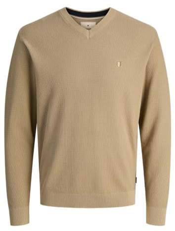Jack & Jones Jprblurex Tricot col en V pour Homme, Vaisselle, XXL