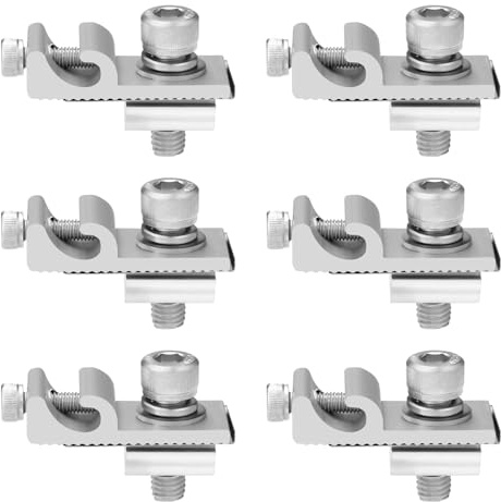 Toumdafine Solar Modul Erdungsklemme 6pc Erdungsklemme Aluminium,Photovoltaik Modul Erdungsklemme,erdungsklemme pv, ,Modul Erdungsklemme, erdungsklemme ob,erdungsklemme solar，erdungsklemme