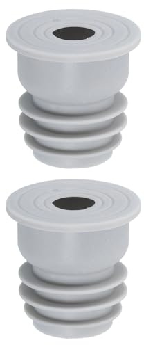 sourcing map 2Pcs Drain Pipe Seal Ring, Silicone Ring Washing Machine Sealing Plug, Anti-Odor Floor Drain Plug Sewer Pipe Seal Ring Sealing Covers for 35-40mm PVC Drainage Pipes, Gray
