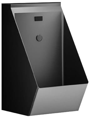 Urinario de bar para hombre, urinario comercial antiolor con sensor, urinario de baño de pared, urinario para adultos, inodoro para hoteles y tiendas, 51 x 29 x 30 cm,Black