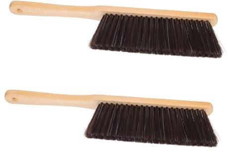 TOYANDONA Chimney Sweep Brush Fine Bristles Wood Handle Whisk for Gentle Floor Scrubbing