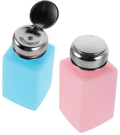 VALICLUD 2pcs Efficient Liquid Dispensing Push-down Bottle Antistatic Alcohol Solvent Pump Refillable Pump for Home Industrial Use