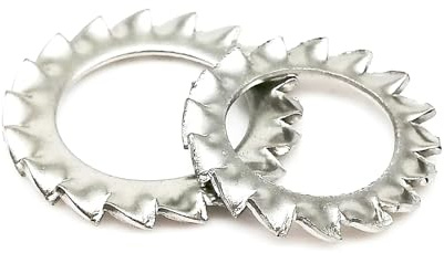 MAYyhem Junta de arandela de Seguridad Dentada Externa de Acero Inoxidable 304(M6)