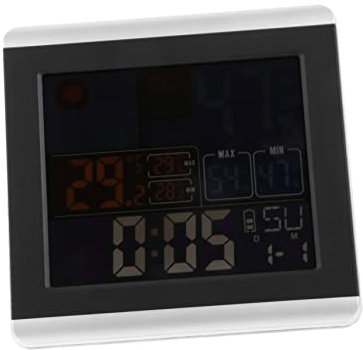 VALICLUD Reloj Despertador Digital Grande Temperatura y Pantalla sin Pilas Control de Sonido para Dormitorios y Oficinas Multifuncional