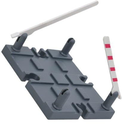 JUMPLAWN Platform Track Toys Train Track Accessories Model Railing Barrier Diy Plaything for Railway Play