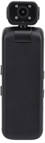 Akozon Camcorder Portátil HD 2K 355 Grado Lente Anti una Cámara de Video Anti -Shake con Abrazadera Posterior para Vlog