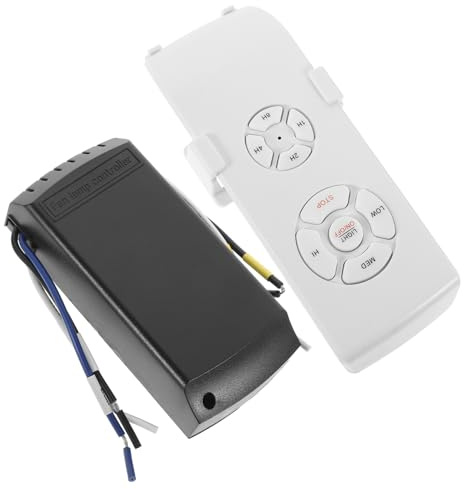 FONDOTIN Telecomando Wireless per Ventilatore Soffitto con Lampada Kit Intelligente con Timer Ore Materiale Sicuro Antiurto Facile da Usare Hotel e Ufficio