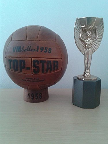 soccerballscollection OFFICIAL FOOTBALL MATCH BALL FIFA 1958 WORLD CUP SWEDEN. TOP STAR MODEL