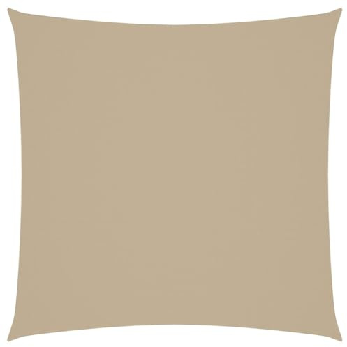 vidaXL Parasole a Vela in Tela Oxford Quadrato 7x7 m Beige