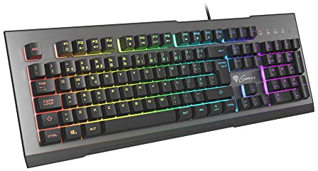 Genesis Rhod 500 RGB - Teclado Gaming Teclas en Portugues Retroiluminación RGB, Programable
