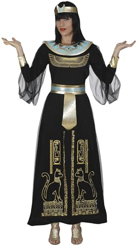 FIESTAS GUIRCA | Disfraz Egipcia Adulta - Vestido, Cinta de Cabeza, Cinturón y Pieza de Cuello - Disfraces de Cleopatra y Faraona para Halloween, Carnaval y Fiestas de Disfraces - Mujer