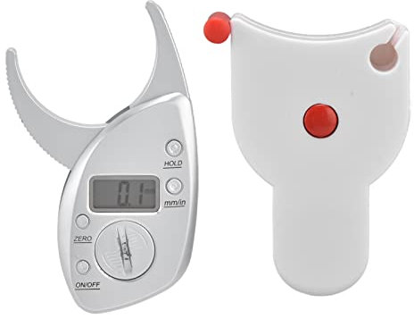 Fat Caliper 0-50mm Range 0.1mm/0.01inch Body Tape Measure Fat Caliper Tape Measure ABS Digital Display Measuring Tool with Built in Battery