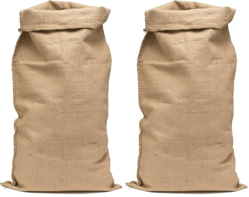 Sac Toile jute Premium, grand format 55 x 100 cm 570 gr/m², La Cordeline CJN27P (Lot de 2)