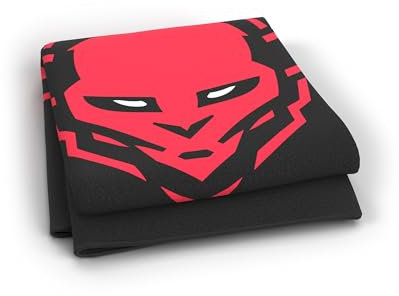 Diablo Fleecedecke mit Aufdruck Kuscheldecke Wohndecke Gaming Warm Weich Polyester Schwarz 150 cm x 180 cm (Schwarz-Rot)