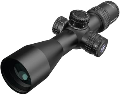 Vector Optics Veyron 3-12x44 Second Focal plane Illuminated Etched Glass MPR-V10 Reticle 0.1 MRAD Side Focus Compact 243mm long Rifle Scope - Free Weaver/Picatinny Mounts Included SCOM-40