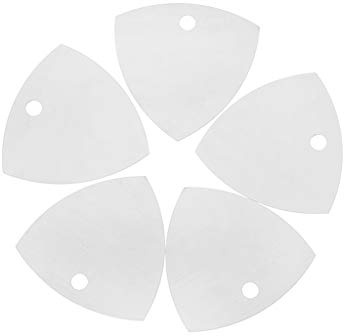 Kodbww Lot de 5 médiators ultra fins en métal pour téléphones portables, écran LCD, plaque arrière, réparation d'ouverture et démontage en métal