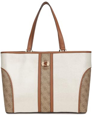 GUESS Kerima Tote Natural/Latte Logo