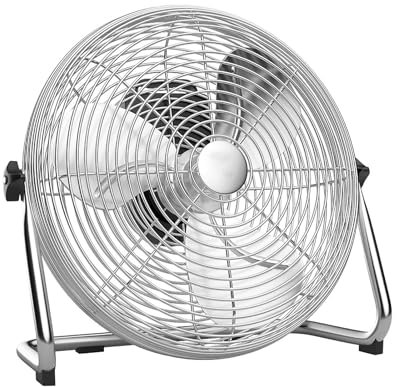 NINHFTDROU Floor Fan,High Velocity Fan, Commercial Fans，Adjustable head for home, garage, attic, industrial, commercial, residential(Silver,16in)