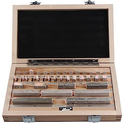 Lot de 38 blocs de jauge métrique de qualité 0, niveau 1, ensemble de table de défonceuse à coulisse HSS précision 0,01 pour toupie et travail du bois (niveau 1)