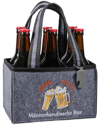 Anicy Männerhandtasche Bier Männer - Lustige Bier Geschenke für Männer Geburtstag, Geburtstagsgeschenk für Männers, Männergeschenke zum Geburtstag, Biergeschenke für Mann