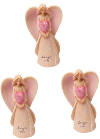 Milisten 3stücke Resin Angel Wing Sculpture Charmante Engel Statue Für Zuhause Dekoration Für Tisch Und Langlebig Und Kompakt Für Und Anlässe