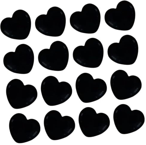 CANIGHT 200stücke Schwarze Herz-pushpins Multifunktionale Reißzwecken Für Karten Fotos Und Dekoration Für Büro Zuhause Und Schulbedarf Praktisches Zubehör Für Pinnwände