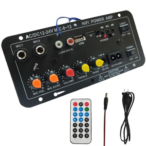 Bohany Amplificatore ad alte prestazioni, amplificatore auto | 12 V e 24 V Digital Stereo Audio Receiver Modul, altoparlante radio per automobilisti – Altoparlante per computer
