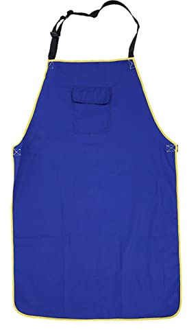 plplaaoo Tablier de soudage Protection de sécurité résistante au feu de haute qualité pour le bleu soudeur