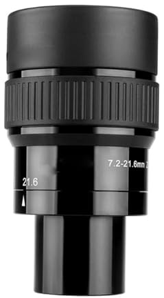 Telescope Accessories - Ocular telescópico con zoom de 1.25 pulgadas, 7.2-21.6 mm/9-27 mm, multicapa, compatible con SV191 de 1.25 pulgadas (7.2-21.6 mm)